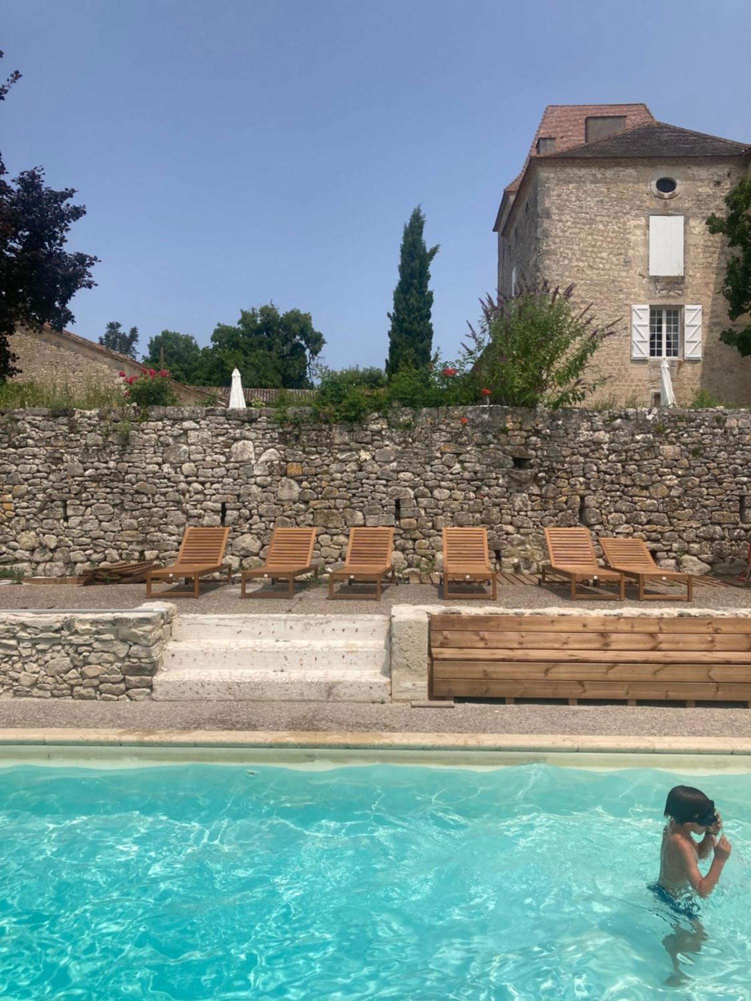 Chateau Barayre - Beautiful 12Th Century Castle With Pool And Large Garden Laussou 外观 照片
